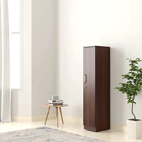 Image of MAMTA Decoration Engineered Wood Wardrobe with 1 Door for Bedroom Wooden Almirah for Living Room Home (Dark Elm Finish)