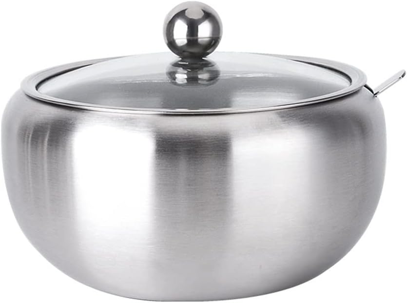 Seasoning Jar With Spoon Spice Storage Container Kitchen Tools Salt Pepper