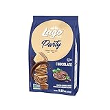 Gastone Lago Party Wafers, Chocolate, 8.82 oz – Italian Wafer Cookies with Chocolate Cream Filling, Non-GMO Verified, Authentic Taste of Italy