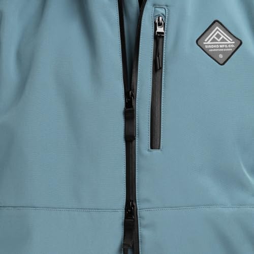 SIROKO - Chaqueta Softshell de Nieve W2 Beluga - M - Azul acero - imagen 4