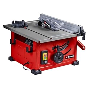 Einhell TC-TS 8 – Sierra circular sobre mesa (1200 W, altura de corte 45 mm, hoja de Ã 210 mm, tope angular, tope paralelo, conexiÃ³n para aspiradora en el edificio)