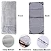 Gehannah Thick Camping Sleeping Pad, Soft Comfortable Microfiber Camping Cot Pads for Adults, Lightweight Foldable Sleeping mats for Traveling Hiking Backpacking Traveling Grey Large