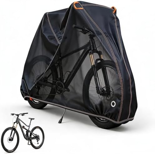 500D Oxford Fabric Waterproof Bike Cover, 200x70x110cm Universal ...