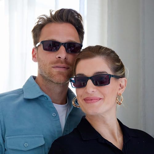 The Reading Glasses Company Die Lesebrille Unternehmen Schwarz Sonnen-Leser UV400 Designer Stil Herren Damen Lesehilfe S92-1 +2,00