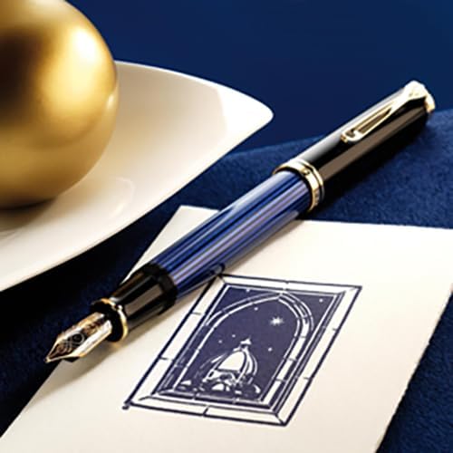 Miniatura 5 de Pelikan Pluma estilográfica M800 M Premium Plume NoirAzul