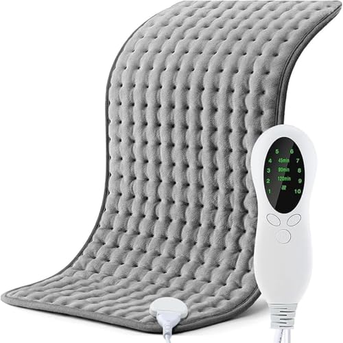 El Mejor Listado de Cobertores electricos los 5 mejores. 43 NOVAKA Almohadilla Térmica, Cobijas Eléctricas para Alivio de Dolores de Espalda, 60cm * 30cm, Almohadilla Eléctrica Con Ajustes De Temperatura De 10 Nivel, Tres Niveles de...