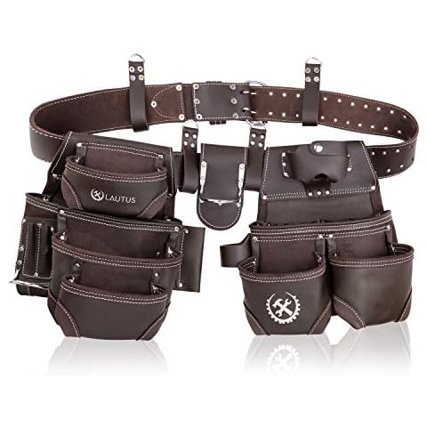LAUTUS Oiled Tanned Rig Tool Belt/Pouch/Bag Cover