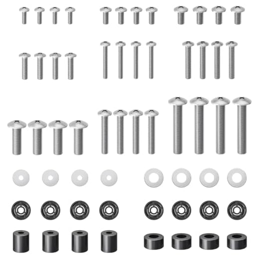 Mounting Dream TV Mounting Hardware TV Mount Screws Kit Comes with M4, M5, M6, M8 TV Mount Screws, Includes Spacers and Washers, Fits Any TVs Up to 82 Inch, Works with Any TV Wall Mount MD5754