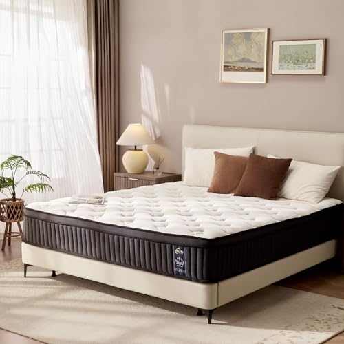 HELFIM 10 Inch Mattress Queen - Hybrid Medium Firm Feel