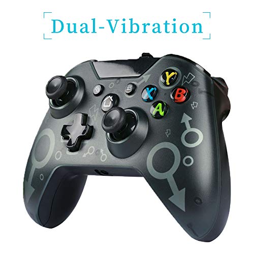 Zamia Wired Controller for Xbox One, USB Wired Gamepad Game Controller for Xbox One/One S/One X/One Elite/Windows 7/8/10, Ergonomic Design, Portable Dual Vibration Gaming Joypad(Gray)