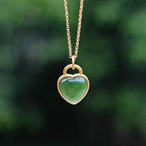 Collier en jade de Hetian en forme de coeur le cadeau idéal pour elle