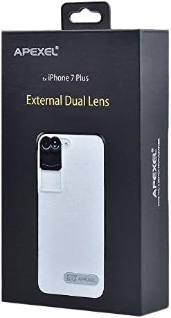 Apexel Iphone 7 Plus Dual Lens-Fisheye, Telephoto 2 in 1 Lens Kit with Case for Iphone 7 Plus