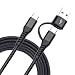 USB Type-C 10ft USB-C to C Cable QC & PD 2-in-1 SMALLElectric USB Type C Fast Charger Cord Compatible with MacBook iPad Pro Case,Google Pixel XL,Nintendo Switch,Nexus,Samsung Galaxy S9 Note S8 Plus