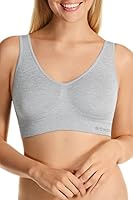 Bonds Women's Underwear Comfy Seamless Crop (1 Pack), Light Grey Heather (1 Pack), Medium