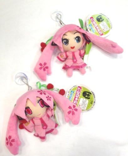 Sakura Miku Plush Keychain - approx 4" (1 pcs random pick design)