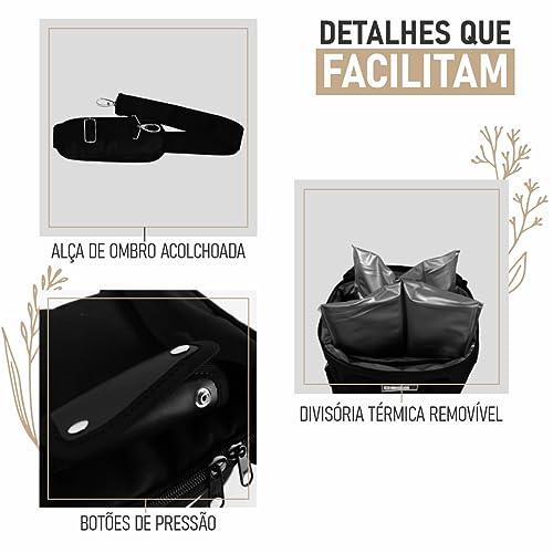 Bolsa Térmica Dagg Porta Vinho Wine Bag Para Bebidas Impermeável 4 Garrafas Taças Com Alça Premium