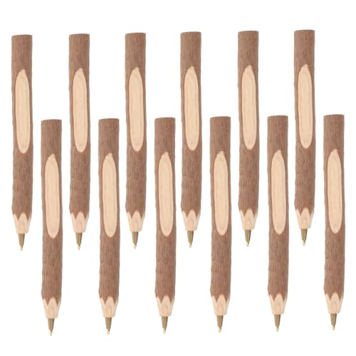 Stylos à bille uniques en bois d'écorce à prise confortable SHINEOFI