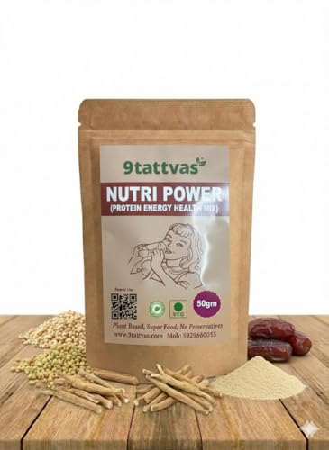 Image of Nutri Power Energy Health Mix | With Millets, Dry Fruits & Soy Protein | High Protein & Fiber Blend | Daily Wellness Drink | 50g Pack of 1