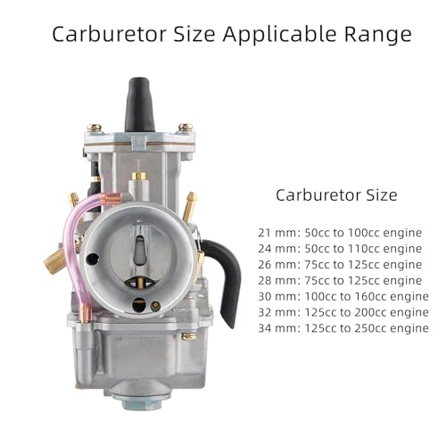 Image of PWK Carburetor 32mm Carb with Carb Jets for 125cc-200cc 2T /4T Engine Motorcycle Dirt Pit Bike ATV Scooter Quad