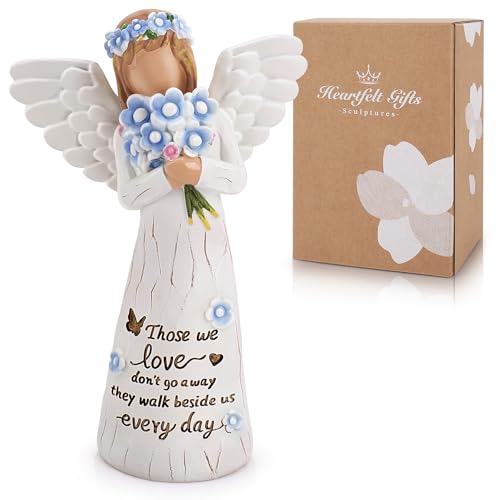Forget Me Not Figurine Sympathy Gift for Loss of Loved One Best Friends Present Memorial Gift for Family Remembrance Gifts Angel Figurine Ornaments Best Friendship Hand-Painted Figurines Ornaments