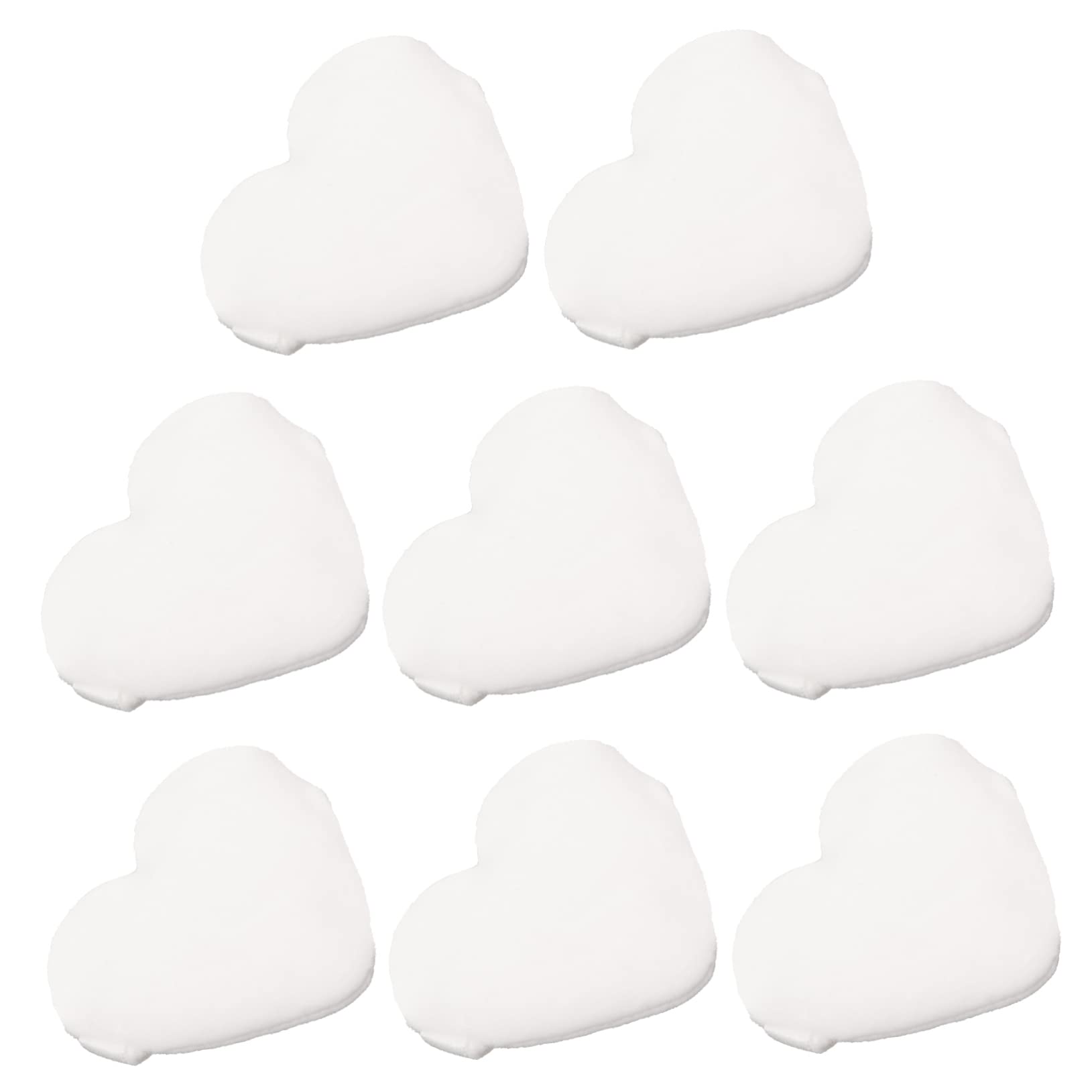 Mikinona Small Setting Powder Puff 8pcs under Eye Powder Puff Heart Shaped Makeup Sponge