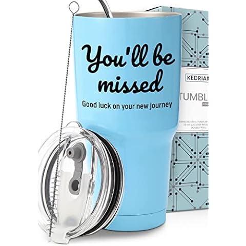 KEDRIAN Farewell Tumbler 30oz, Coworker Leaving Gifts For Women, Farewell Gifts For Coworkers Men, Going Away Gifts For Friends, Goodbye Gifts For Coworkers Women, Happy Retirement Gifts For Women Cover