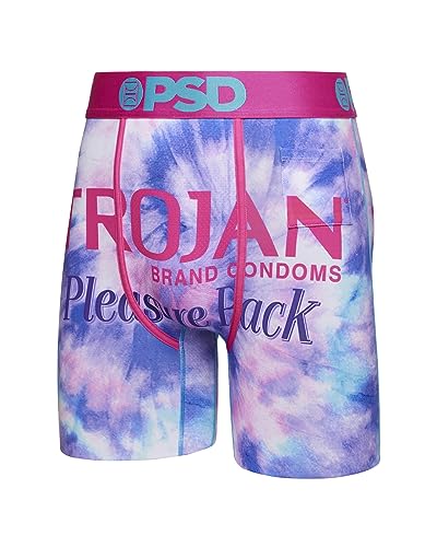 PSD Men's Trojan Pleasure Hp Boxer Briefs, Purple, XXL