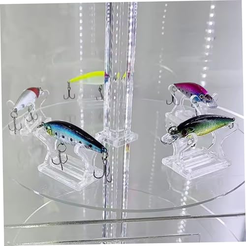 Présentoir de leurres de pêche stable en acrylique compact