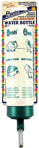 Oasis All Weather Small Animal Water Bottle 8 oz - Pack of 6