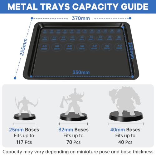 Image of WELIDAY Miniatures Storage Case Miniatures Transport Case Aluminum Alloy Frame with Lock (X-Large Size)