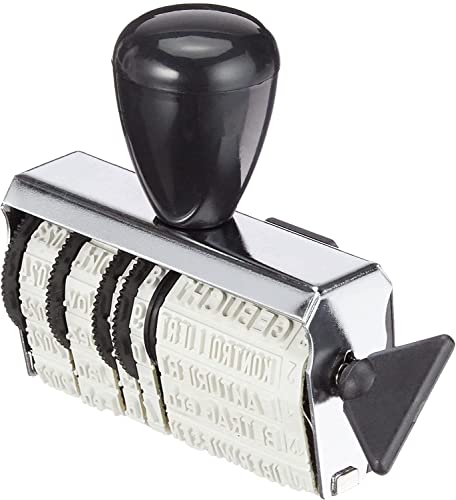Trodat Classic 1117 – Datumsstempel mit Wortband, Deutsche Monate, Abdruck ca. 6 x 56 mm