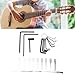 Focket 20Pcs Guitar Allen Wrench Set, 5mm Ball End Rod Wrench, 9 T Shape Radius Gauge, 8 Hex Wrench, Steel Ball End Rod Wrench Radius Gauge Guitar Repair Tools