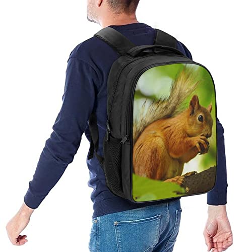 Sac à dos d'école écureuil 3D pour enfants : cartable mixte 40x28x16cm - 5
