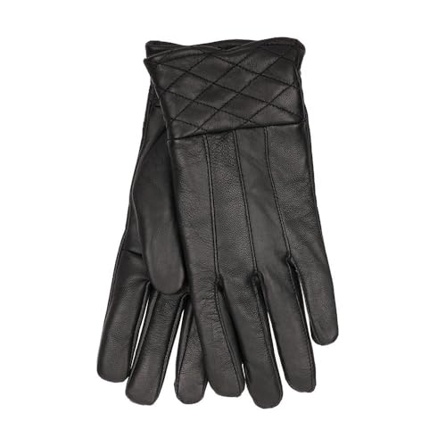 Guantes de invierno para mujer en cuero legítimo ideales para conducción