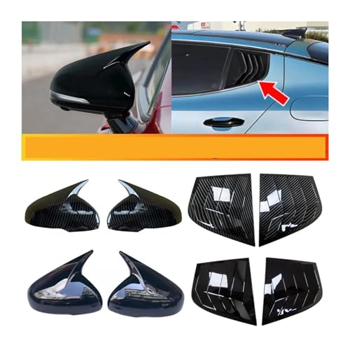 Autocollant extérieur Kia Stinger volets de vitres carbone - 2