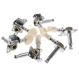 HYTROVE 6 Stück Teiliges Gitarren Stimmwirbel Akustische Gitarren Mechanik Präzise Stimmgeräte...