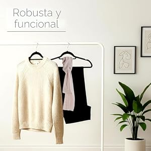 Utopia Home Perchas Terciopelo con Tie Bar (Negro, Paquete de 50)