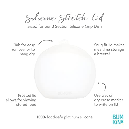 Bumkins Silicone Grip Dish, Suction Plate, Divided Plate, Baby Toddler Plate, Bpa Free, Microwave Dishwasher Safe – Red #TOP6