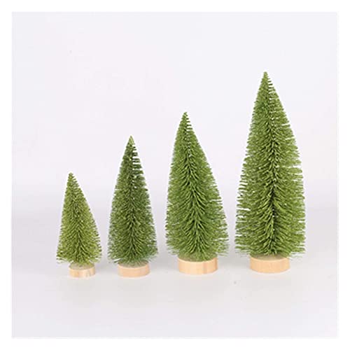 Pino artificial mini y árbol de Navidad de sisal gris de 25 cm para hogar