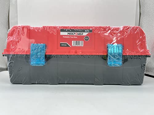 Tool Box 17-Inch, MAXPOWER Lightweight Cantilever Tool Box Organiser Plastic Storage Folding Toolbox with Three-Layer Cantilever Tray and Dividers 9 Tool Box 17-Inch, MAXPOWER Lightweight Cantilever Tool Box Organiser Plastic Storage Folding Toolbox with Three-Layer Cantilever Tray and Dividers - Image 9