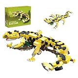 MirthMakers Lizard Building Blocks Set – 370PCS Reptilien-Bausatzmodell, interaktives DIY-Tier, Wohnaccessoire, STEM-Lernspielzeug, Kreatives Geschenk für Erwachsene Kinder