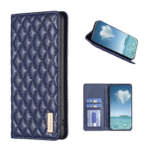 Coque para A IP 15 Funda de teléfono, A IP 15 Cubierta magnética Oscura Funda Protectora-Azul