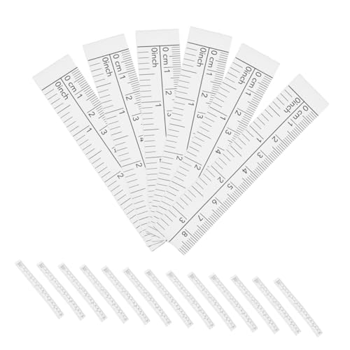 Réglet en papier DOITOOL jetable double face de haute précision pour ateliers 100pcs