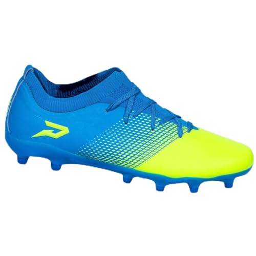 Quantum Energy: Soccer Cleats - Columbia Blue & Slime