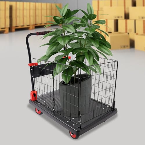 Carretilla plegable con jaula removible y ruedas TPR 5" miniatura 2