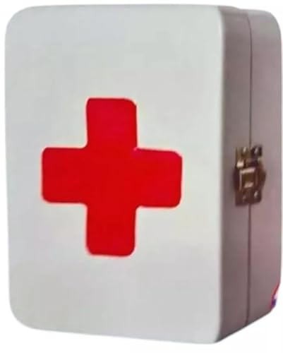 PaulStore MEDICAL CABINET FIRST AID WALL MOUNTED MEDICINE BOX LOCKABLE WITH 2 KEYS (Mini Medical Box)