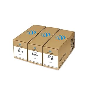 duston 3X B710,1279001 Toner Negro regenerado Compatible con impresoras Oki B710D 720 730