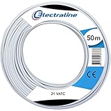 cable coaxial 21vatc Corona de cable 21 VATC 50 m, color blanco
