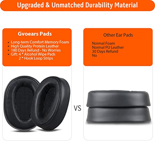 Replacement Ear Pads For Sony Wh-H900N Headphones, Earpads Cushions For Sony Wh900N Mdr-100Abn Headset, Softer Protein Leather, Superior Noise Isolation, Soft And Comfortable Memory Foam ( Black ) #TOP5