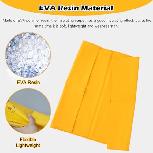 High Voltage Insulated Safety Mat - Anti-Electrocution Blanket for Electricians, Resin Protector for Power Equipment, Electrical Safety Gear